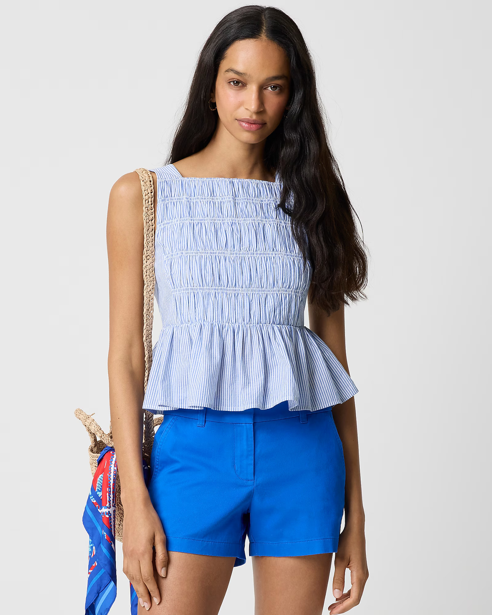 Striped smocked top | J.Crew Factory