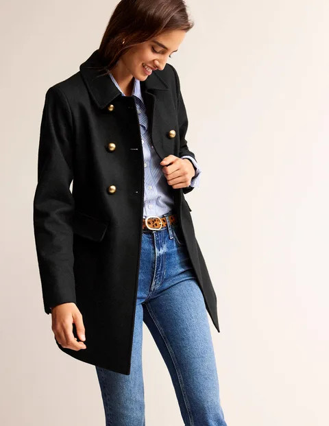 Double-Breasted Wool Coat | Boden (US)