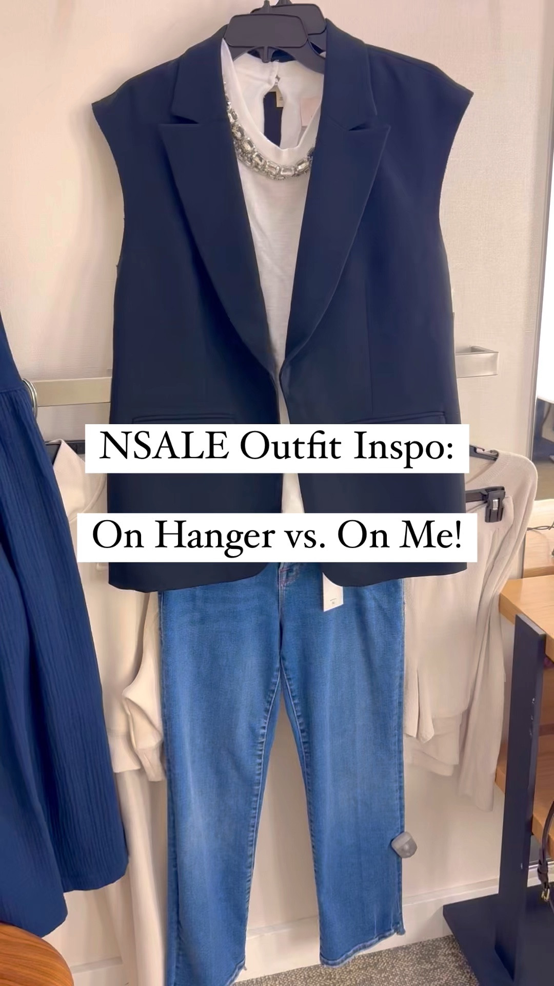NSALE Outfit Inspo…on the hanger vs on me! My sales associate out this look together in my fitting room and it is too good not to share! I will link everything for you and this look is so cute! 

#LTKSaleAlert #LTKSummerSales #LTKxNSale