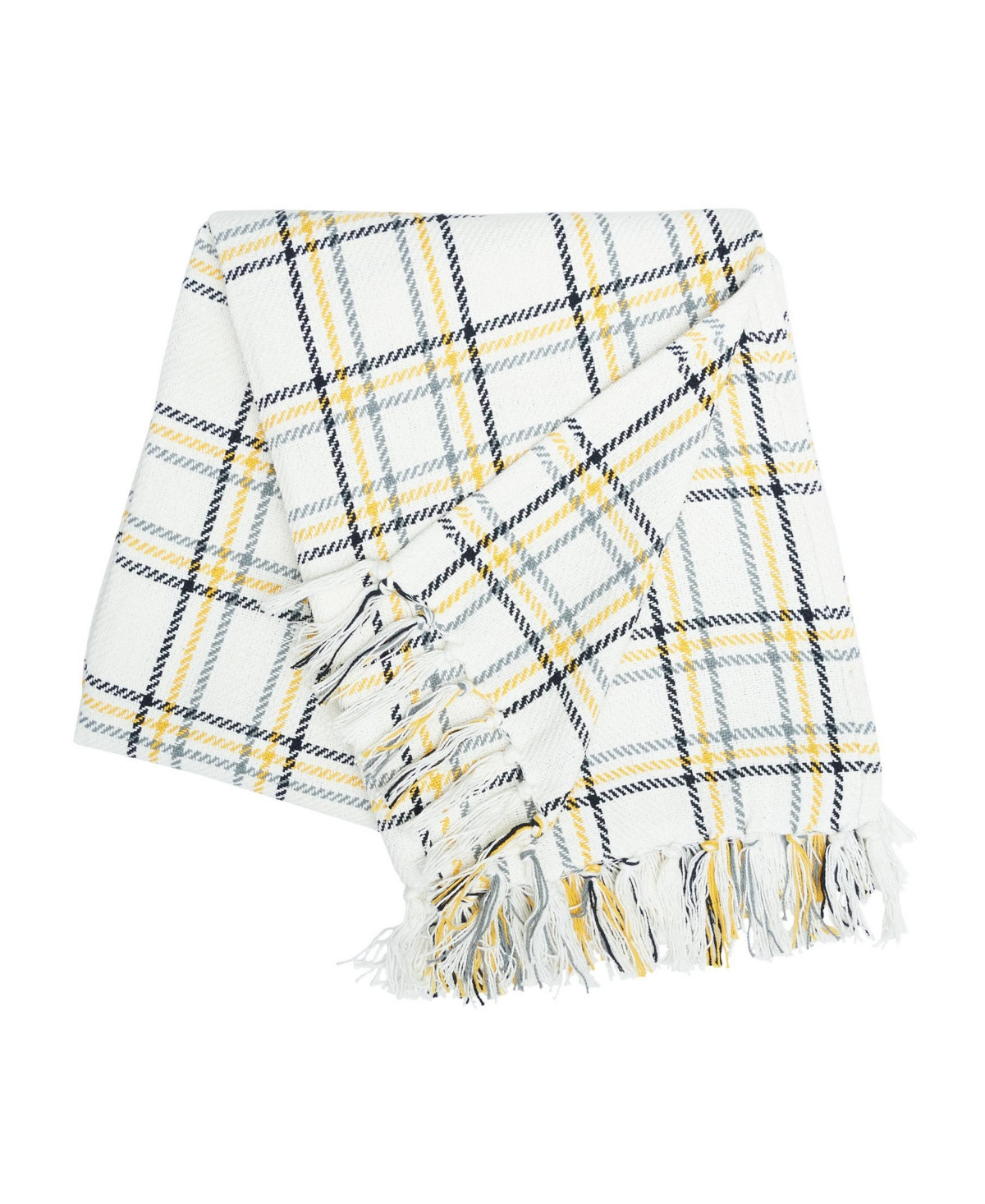 Honey Bee Plaid Throw - Yellow | Macy's