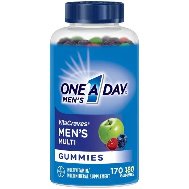 One A Day Men's VitaCraves Gummies, Multivitamins for Men, 170 Count | Walmart (US)