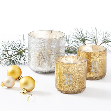 Mercury Glass Votive Candles, Set of 2 | Mark and Graham