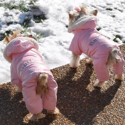 Dog Coat - "Ruffin' It" Snowsuit - Pink - Small (S) | Target