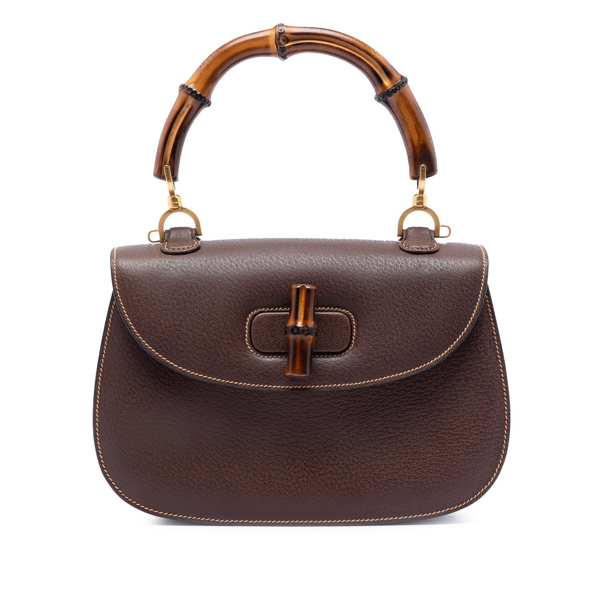 Gucci Medium Calfskin Bamboo Top Handle Bag | Pre-Loved | Authenticated | eBay | eBay US