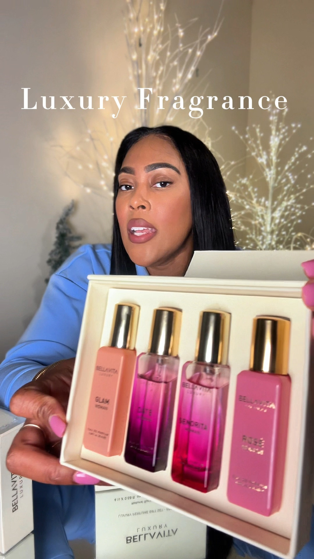 Bellavita luxury fragrance sampler discovery set.