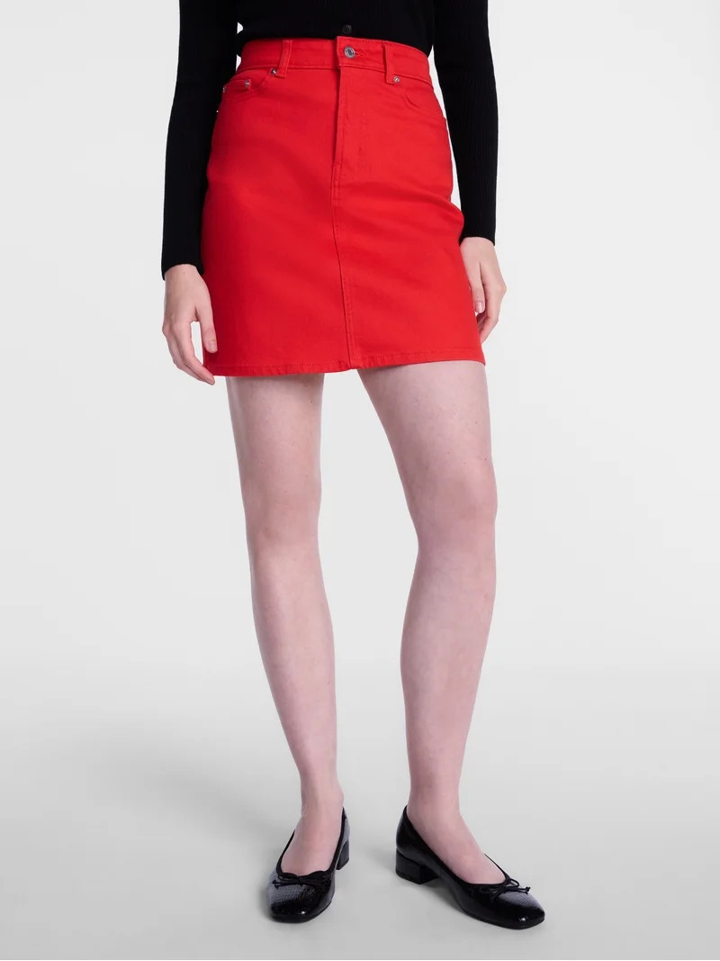 Scenario Women's Denim Mini Skirt, Sizes 0-20 | Walmart (US)