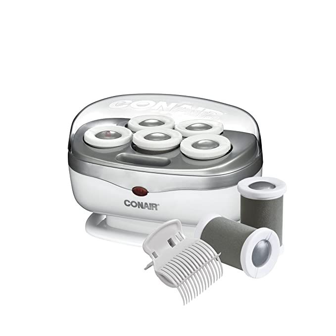 Conair Instant Heat Travel 1.5-Inch Hot Rollers, White, Set of 5 | Amazon (US)