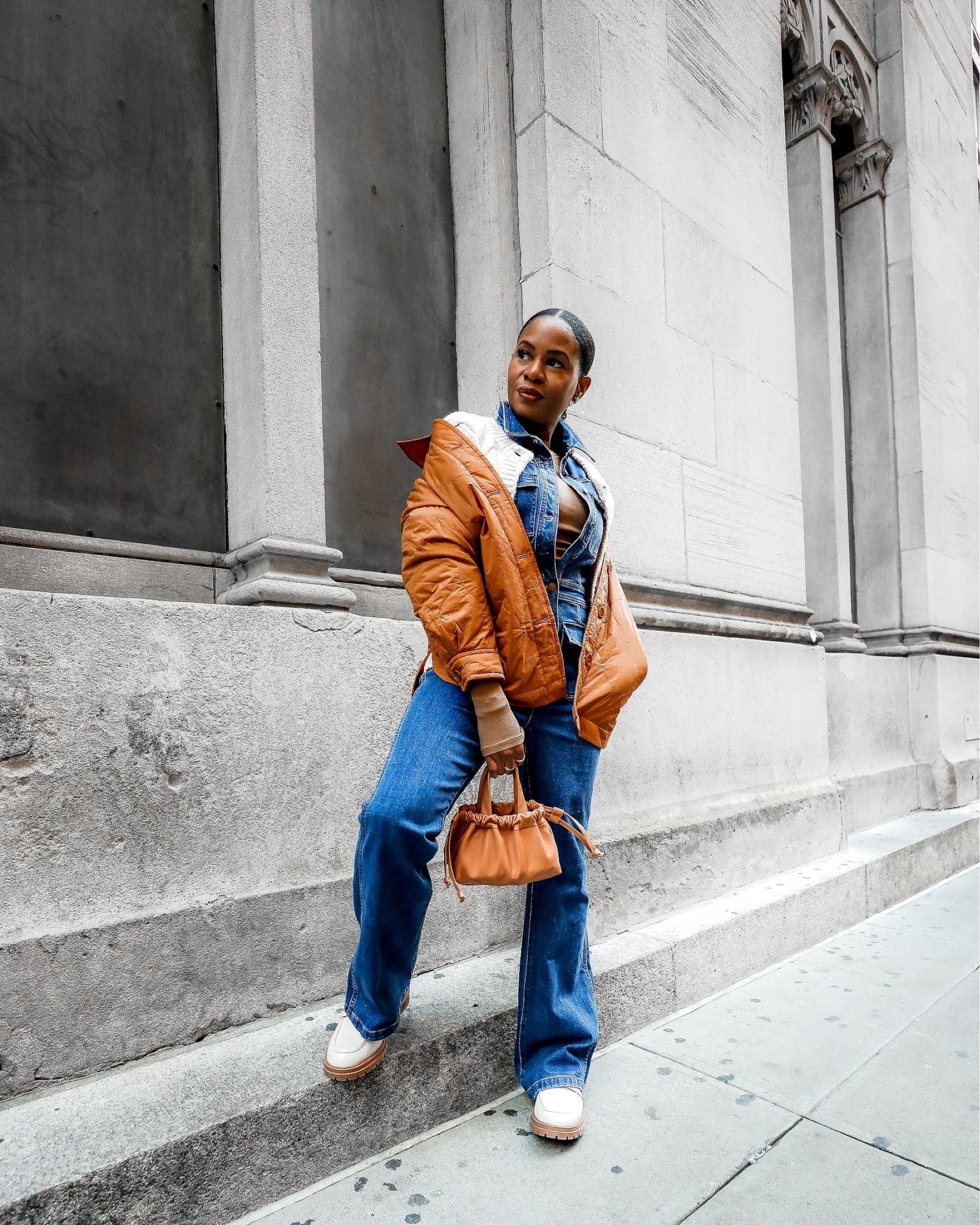 Layering but make it fashion. This is how you stay warm and look stylish all fall/winter long. This outfit is perfect for a casual-cool Thanksgiving get together, wouldn’t you agree? #ad
#madewellpartner
#everydaymadewell
@madewell


#LTKHoliday #LTKstyletip #LTKunder100