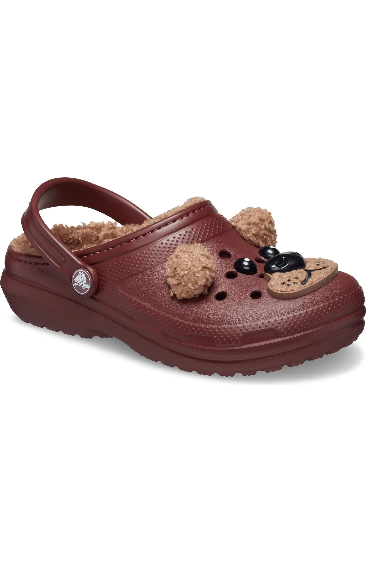 CROCS Kids' Classic Faux Shearling Lined Brown Bear Clog | Nordstromrack | Nordstrom Rack