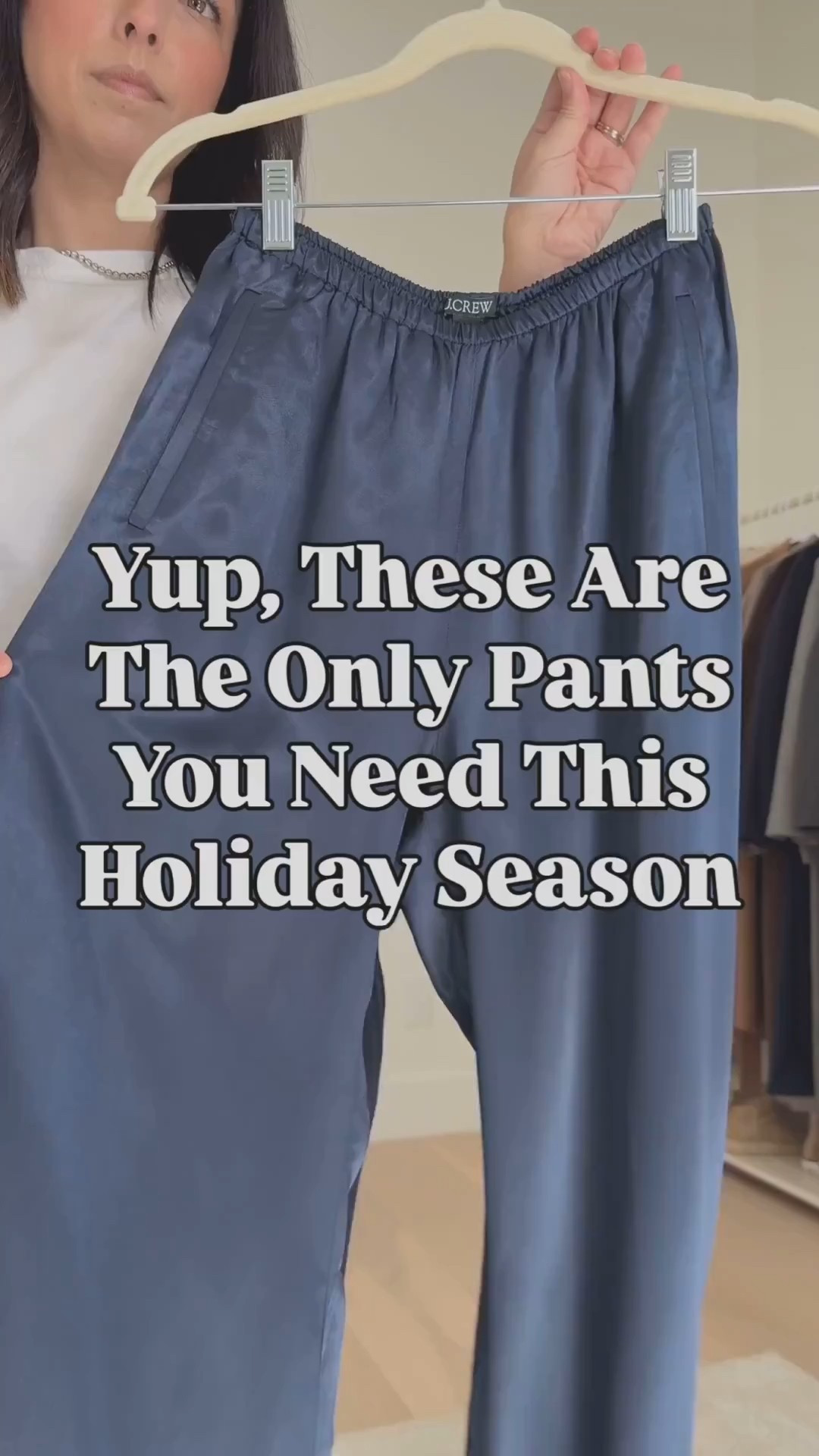 Truly, the only pants you need this holiday season. My Exact pair say they're backstocked until Dec 19th, which means they'll still arrive in time. These are comfortable, feel like pajamas, but elevate any outfit. I'm in the petite xs, run slightly long, so I need to wear a heel. 

Look 1

J.Crew sweater small, but prefer the xs
J.Crew Cosmo pants petite xs
Madewell Dimes boots 5.5
Banana Republic bag (old)
Everlane tee medium
Celine sunglasses

Look 2

Reformation top small
J.Crew Cosmo pants petite xs
Madewell Dimes boots 5.5
Madewell bag
Celine sunglasses
Dorsey James Necklace 15"

Holiday style, holiday outfits, petite style 



#LTKHoliday #LTKPetite #LTKSeasonal