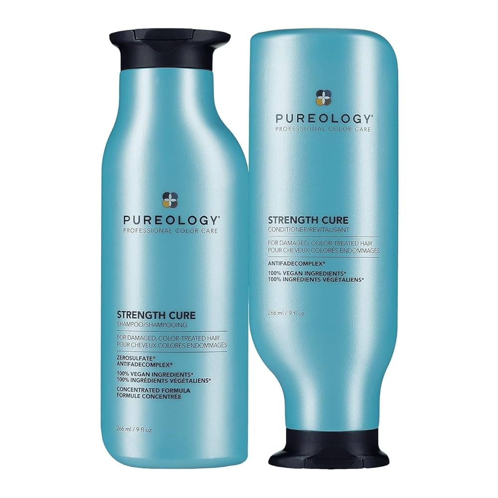 Pureology Strength Cure Strengthening Shampoo & Conditioner Set - For Damaged, Color-Treated Hair... | Amazon (US)