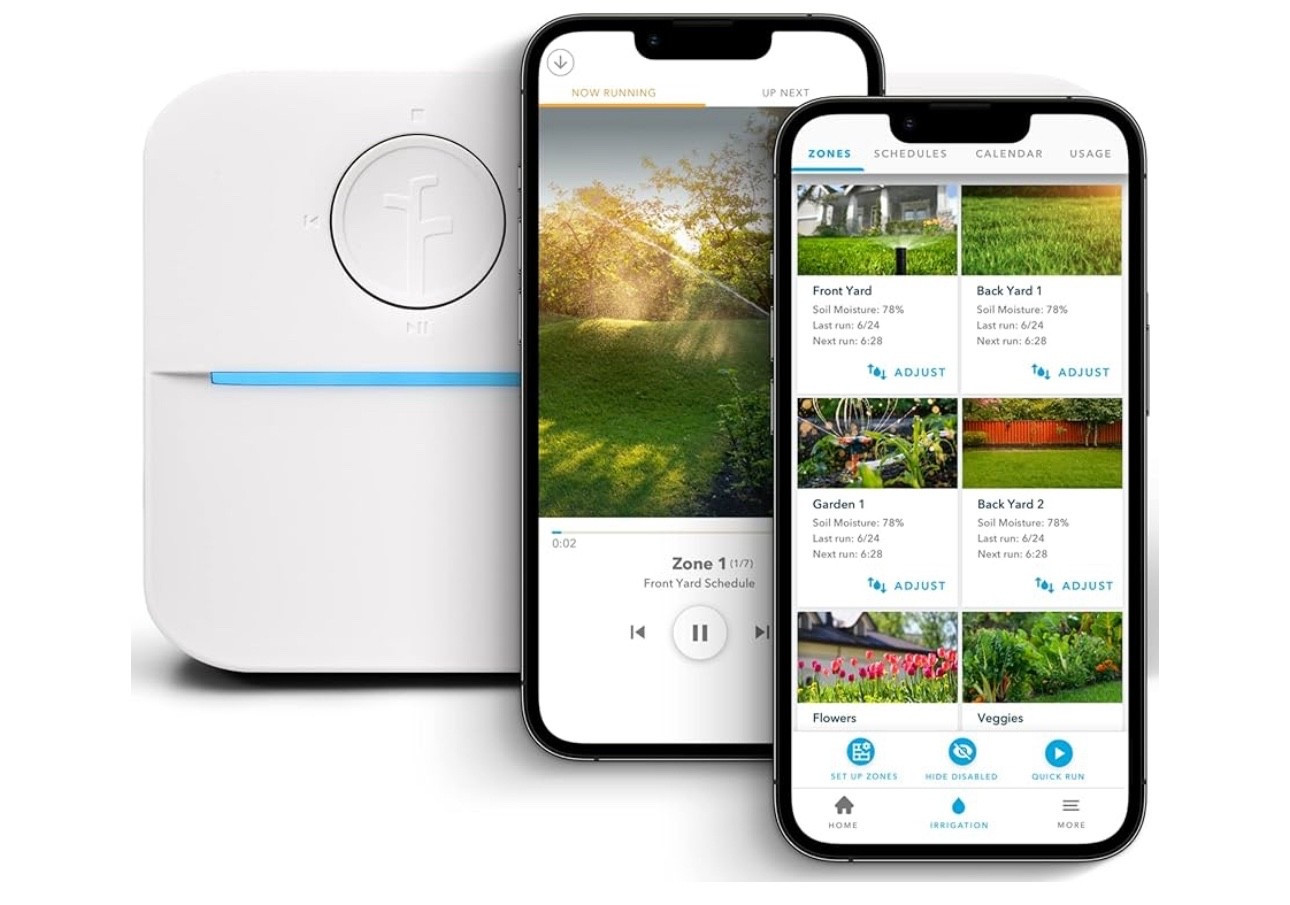 18% off 🎉

Rachio WiFi Smart Sprinkler Controller (8-Zone Irrigation Remote Control) – App-Based Scheduling, Local Weather Intelligence, Rain Skips, Easy DIY Install

#LTKSaleAlert #LTKHome
