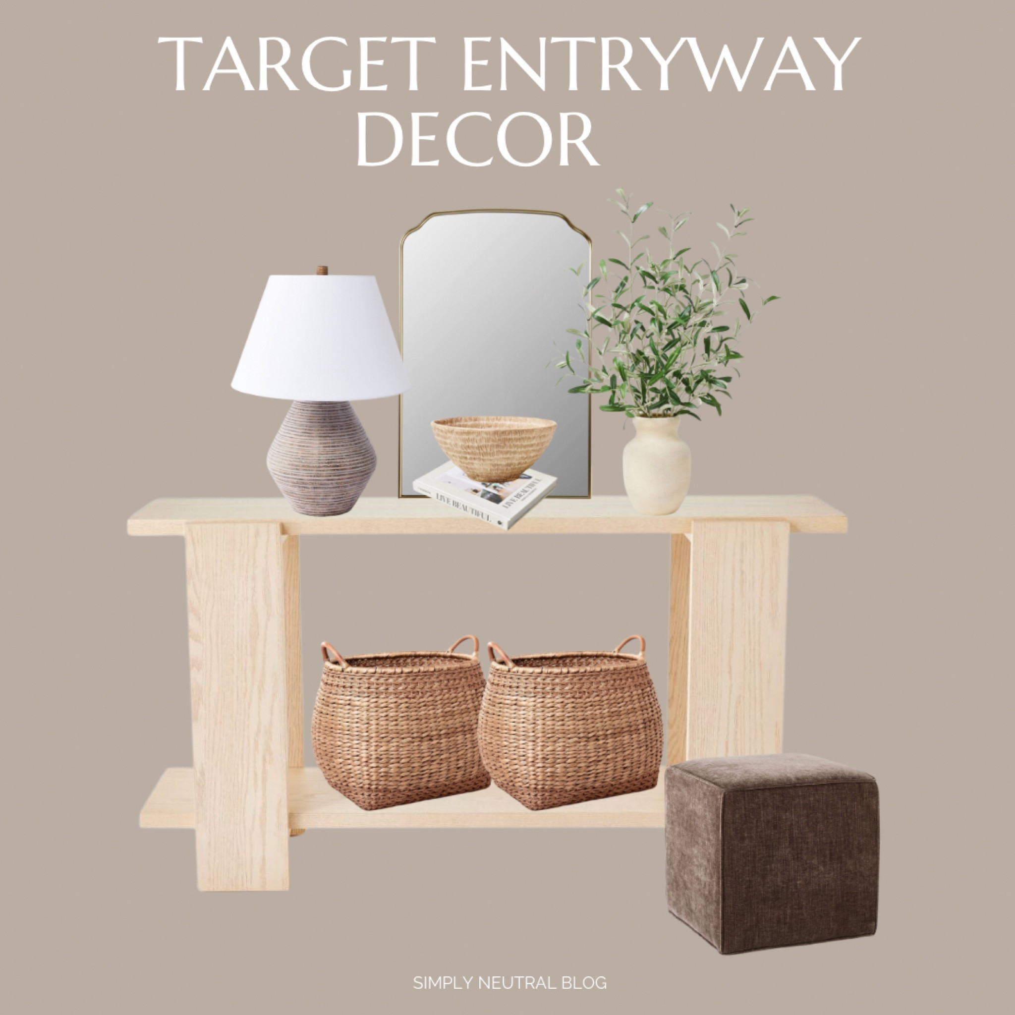 We are loving this new entryway decor Target has out 🤍👏🏻 Tempted to grab it all!! 

#LTKhome #LTKfindsunder50 #LTKstyletip