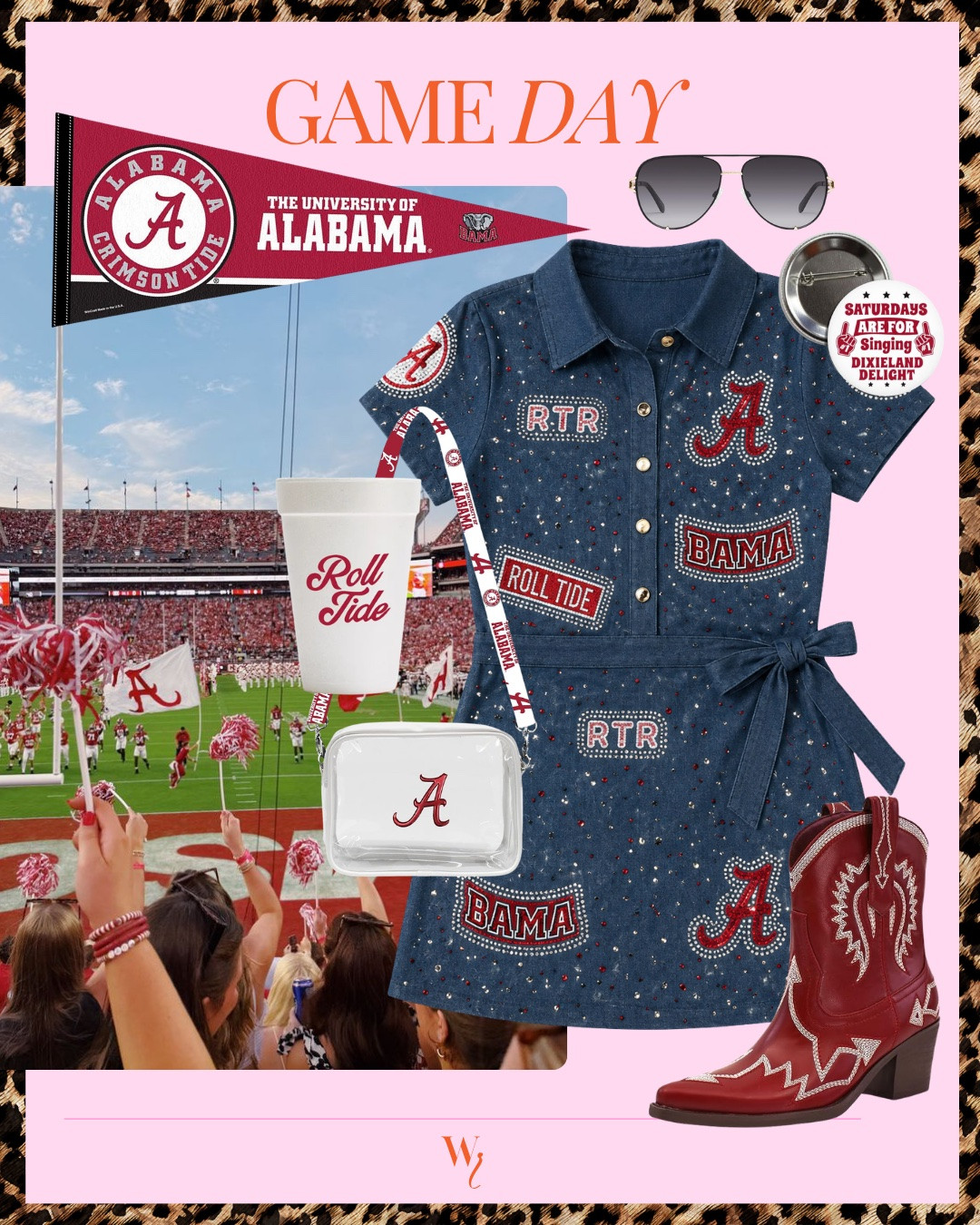 University of Alabama gameday outfit inspo

#LTKSeasonal #LTKdayinmylife #LTKootd