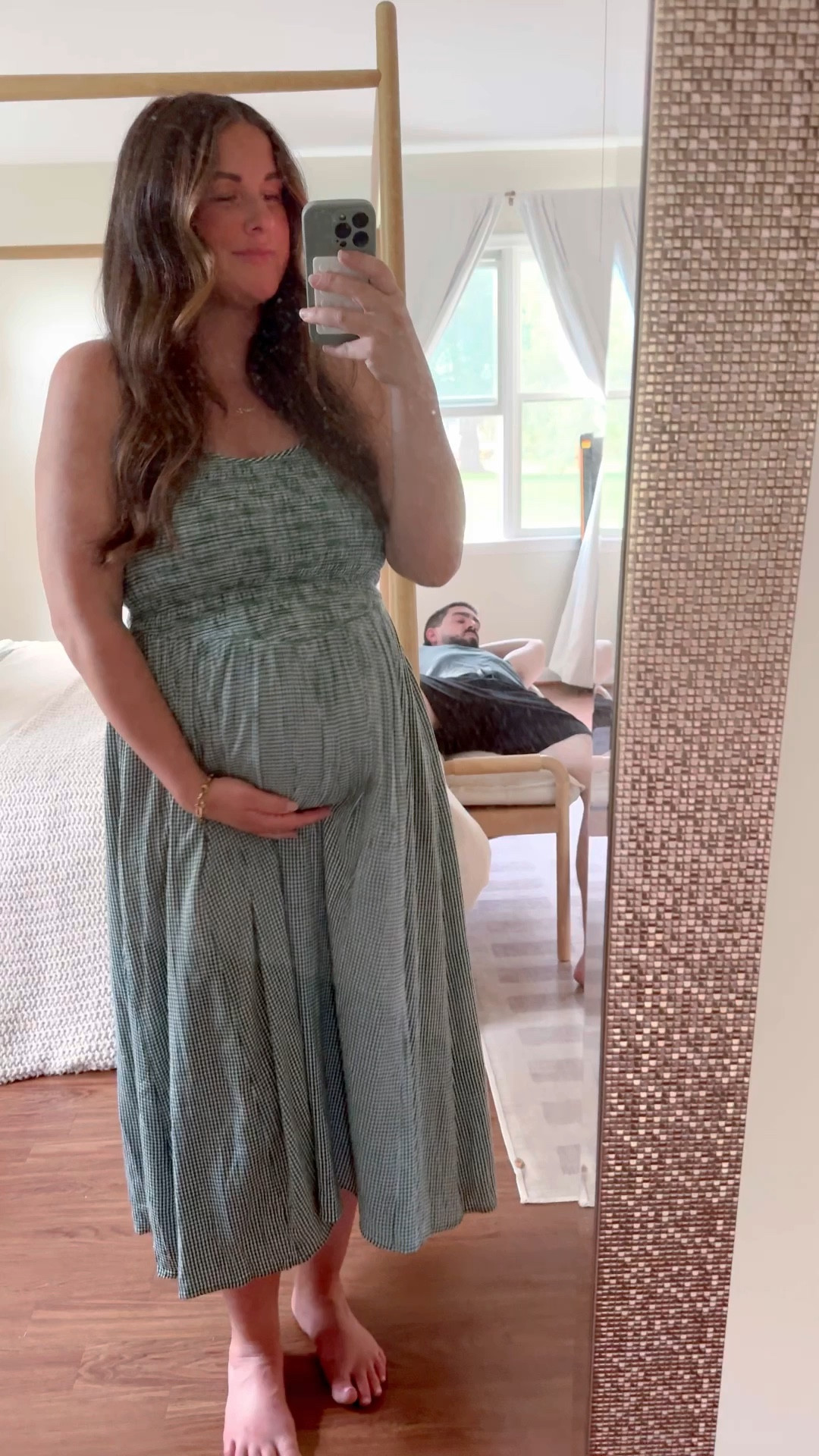 This is a medium and I am 30 weeks pregnant so it stretches quite a bit! 

#LTKStyleTip #LTKBump #LTKSeasonal