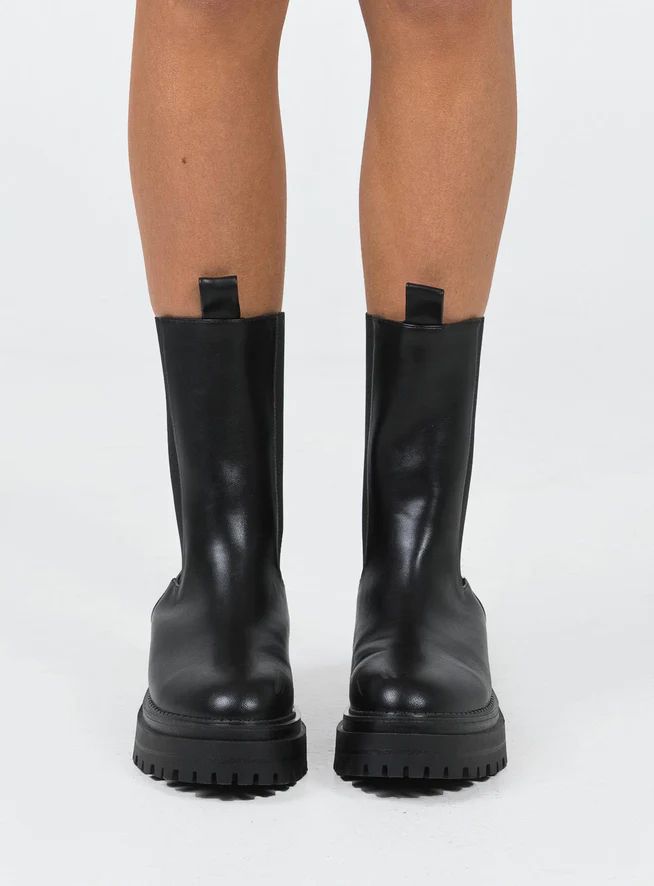 Baker Boots Black | Princess Polly US