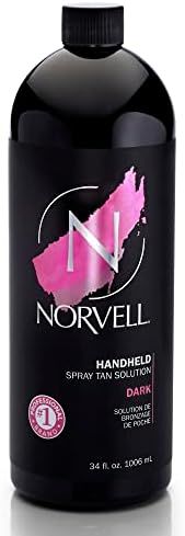 Norvell Premium Professional Sunless Tanning Spray Tan Solution - Dark, 1 Liter | Amazon (US)