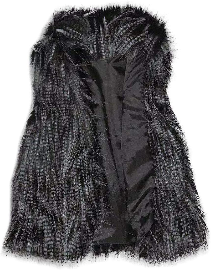 NAMTYQX 2023 Women's Sherpa Jacket Vest Casual Lapel Fleece Fuzzy Coat Sleveless Outwear | Amazon (US)