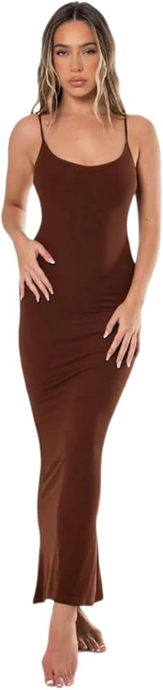 Shapewear Slip Maxi Dress | Amazon (US)