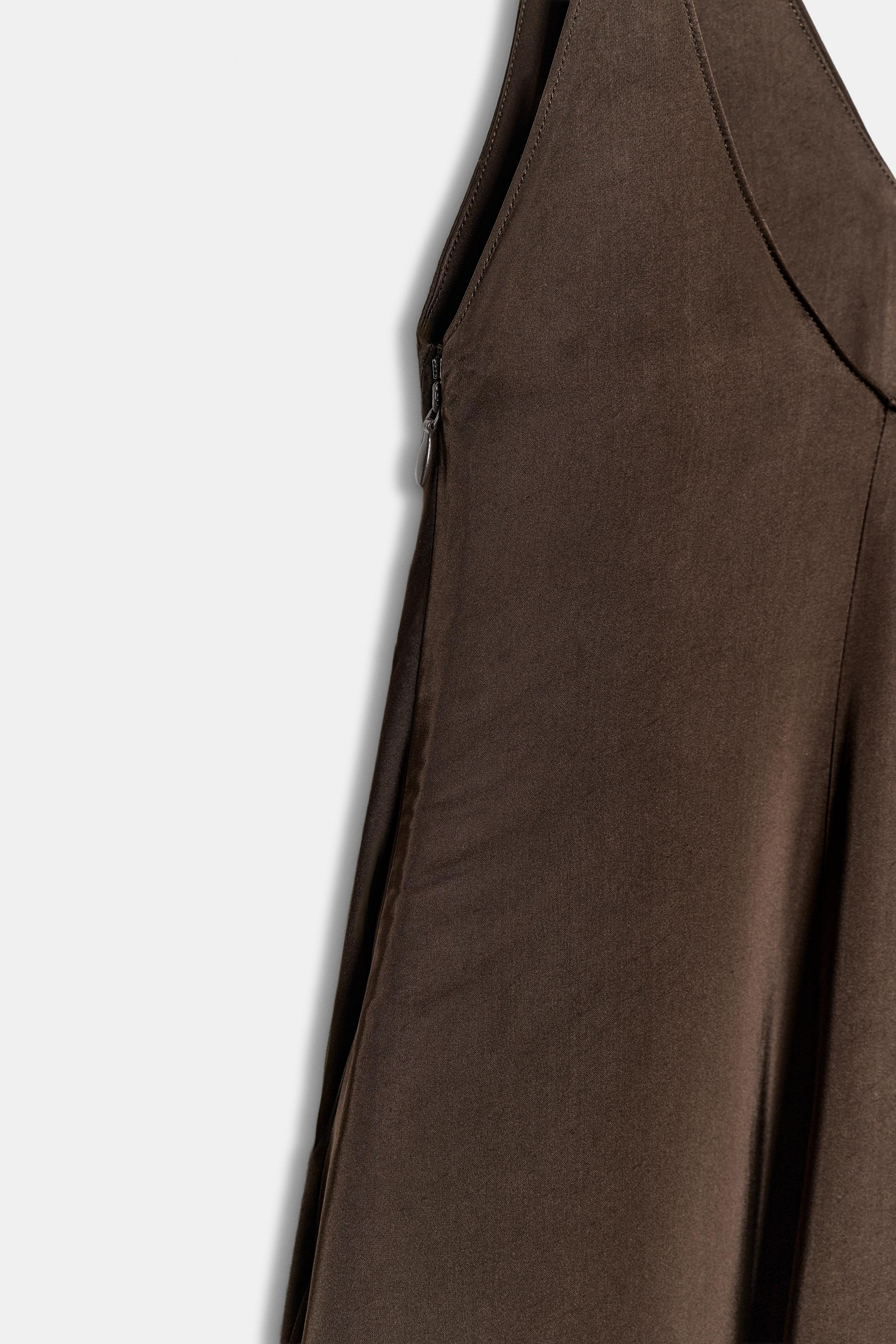 ZW COLLECTION ASYMMETRIC RUFFLED DRESS | Zara US