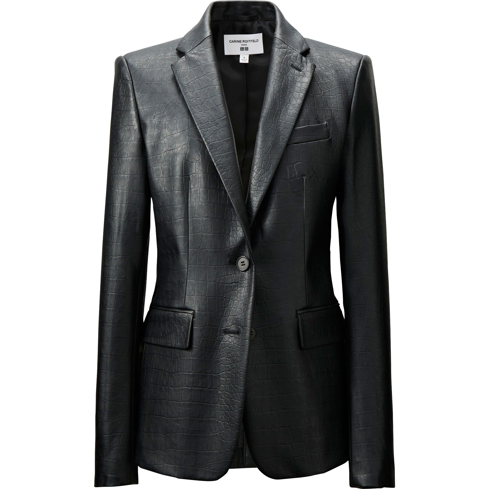 UNIQLO Women Carine Synthetic Leather Jacket in Black | UNIQLO (US)