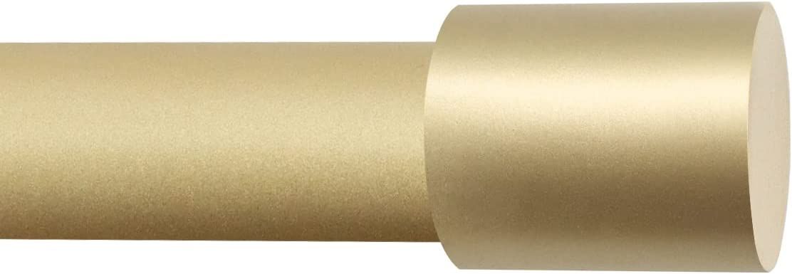 1-Inch Diameter End Cap Single Window Treatment Curtain Rod,48 to 84 inch,Gold | Amazon (US)