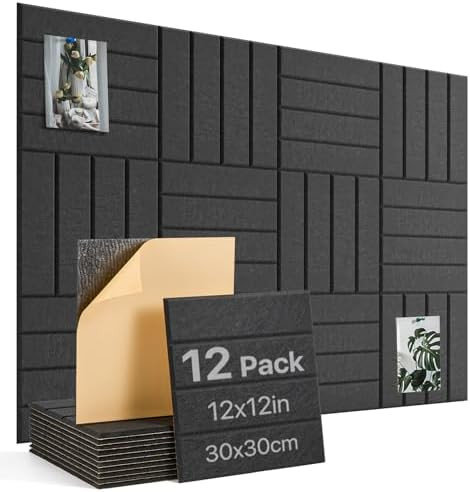 Large Cork Board Alternative 48"X36" Bulletin Board 12 Pack Felt Wall Tiles with Self Adhesive fo... | Amazon (CA)