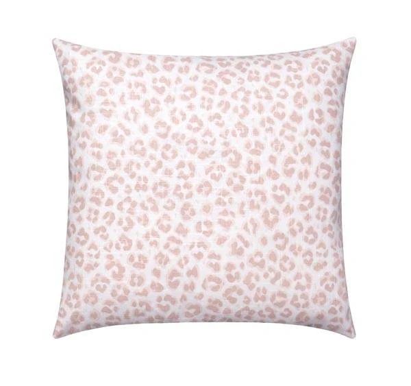 Cameo Blush Pink Leopard Print Pillow | Land of Pillows