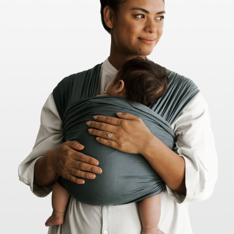 Sollybaby Orion Grey Lightweight Baby Wrap + Reviews | Crate & Kids | Crate & Barrel