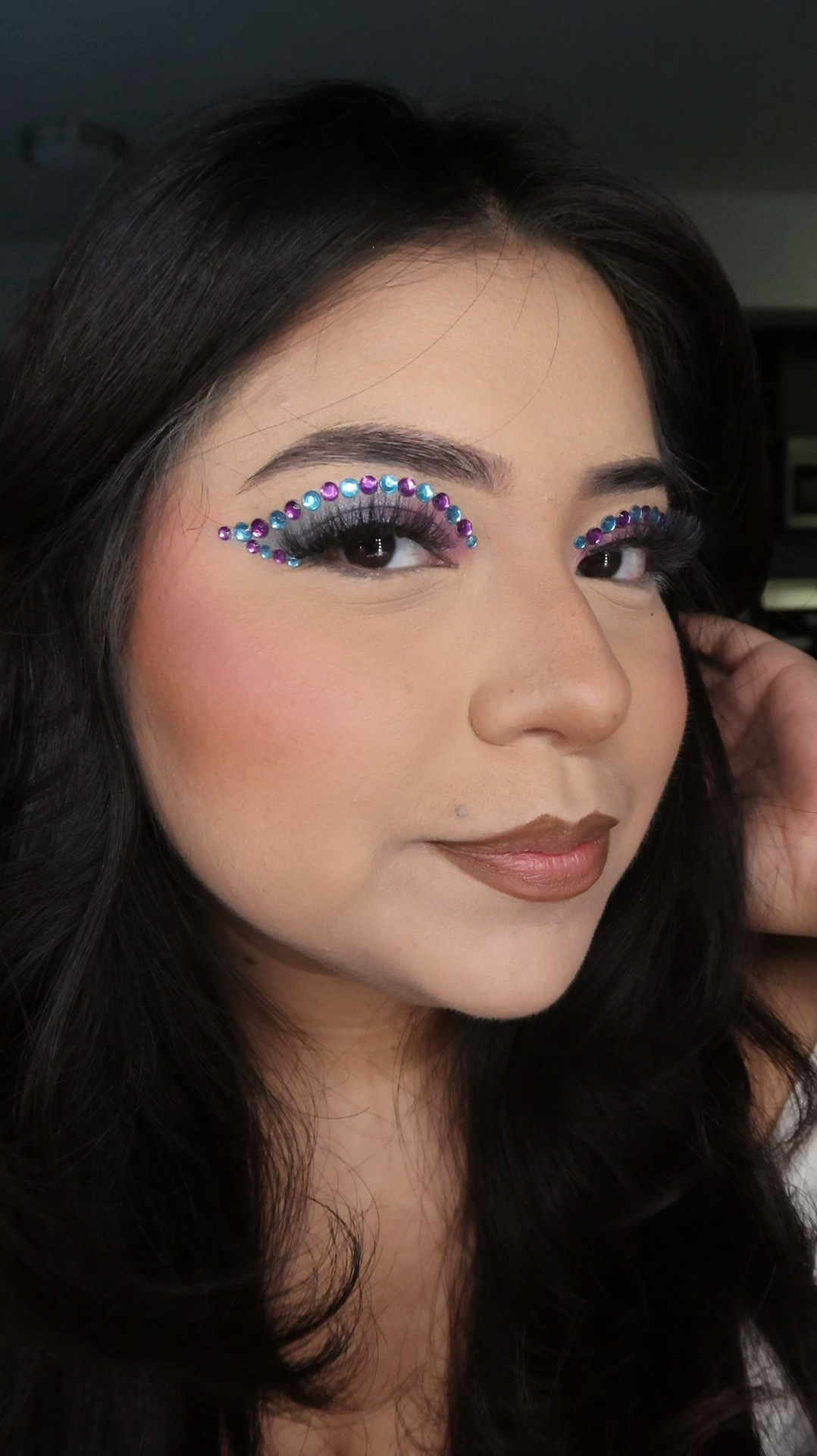 Mermaid Eyeshadow 💜🩵 

#LTKVideo #LTKxelfCosmetics #LTKBeauty