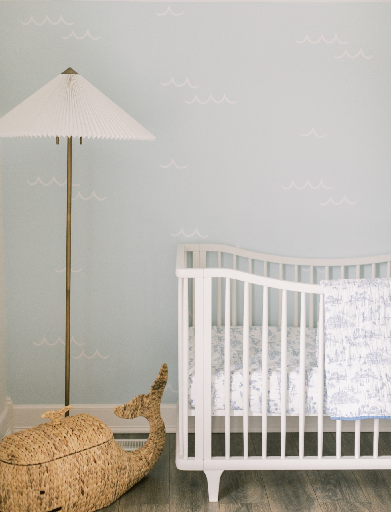 wave accent wall in the nursery

#LTKbaby #LTKkids #LTKhome
