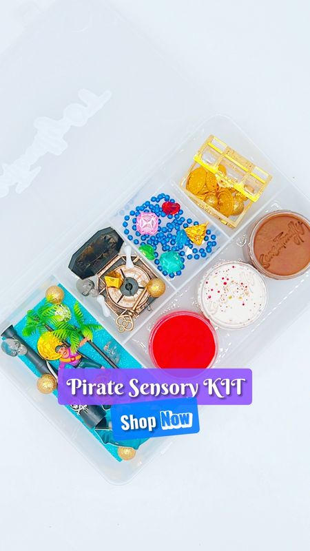 Give your child the gift of imaginative play with our Pirate Kit Sensory KIT. 🪵

Three important things about it: 
Multi-Sensory Experience: Touch, see, and hear the pirate world through our diverse and exciting sensory materials.
Educational: Boosts fine motor skills, hand-eye coordination, and creativity, all while playing.
Safe and Non-Toxic: Made with child-safe materials, ensuring a worry-free playtime.

Perfect for: Home playtime, Birthday parties, Preschool activities or Playdates. 🤩 

💜 Drop the word "PIRATE" to get the direct link direct to your inbox or Shop now on our 
Website www.sensationallyot.com 

#Sensationallyot #kidsgift #finemotorskills #kidsdevelopment #occupationaltherapy #kidsactivities #finemotoractivity #giftideasforkids