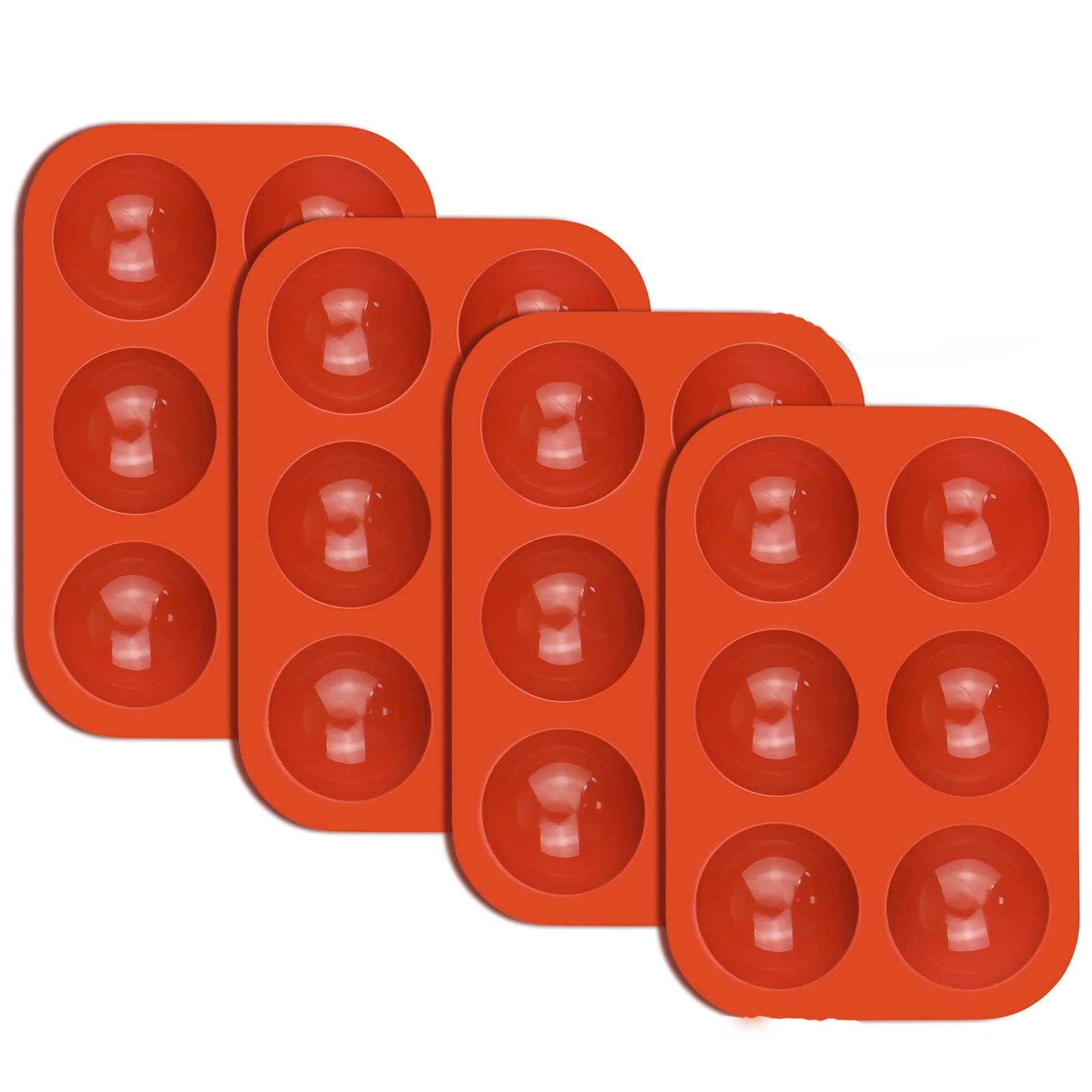 Silicone Molds for Chocolate - 6 Semi Sphere Hot Cocoa Bomb Mold for Baking Hot Chocolate Bombs, ... | Amazon (US)