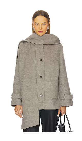 Clooney Coat Cardigan in Beige Melange | Revolve Clothing (Global)