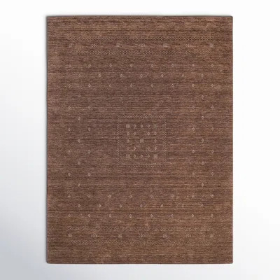 Nilles Handmade Hand-Knotted Tan/White Area Rug | Wayfair North America