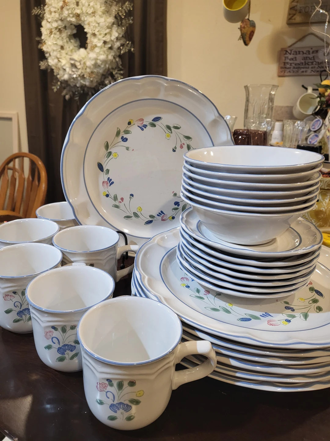 27 Pc Vintage Floral Expressions Stoneware Dinnerware - Etsy | Etsy (US)