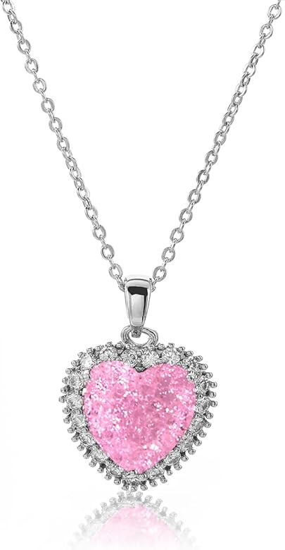 Heart Pendant Necklaces for Women, 18K Gold Plated Women’s Necklace, Valentine's Day Mother's... | Amazon (US)
