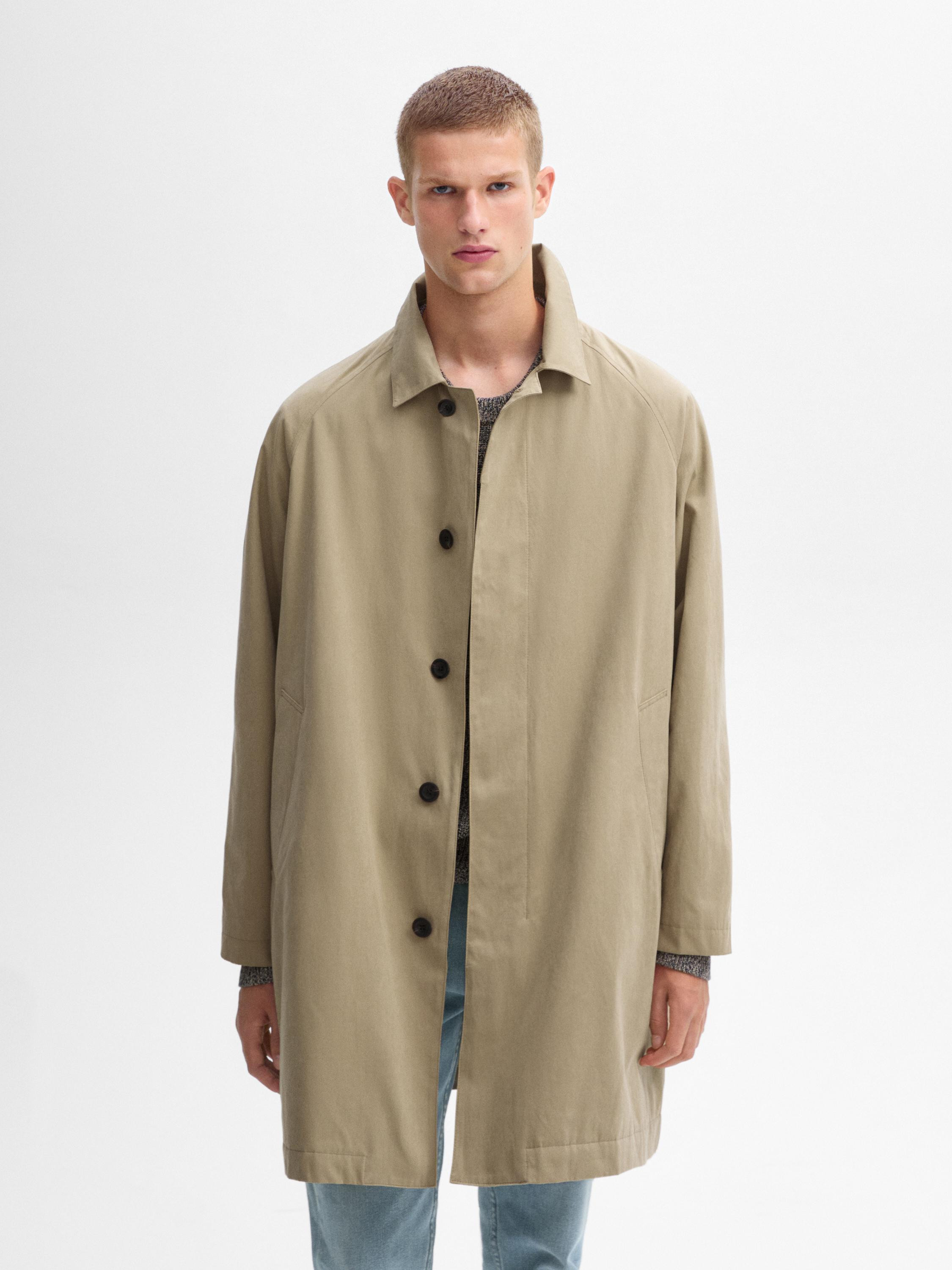 Trenchjacke mit Baumwollanteil  169,00 € Jacke aus Baumwollgewebe mit Innenfutter. Hemdkragen. ... | Massimo Dutti DE