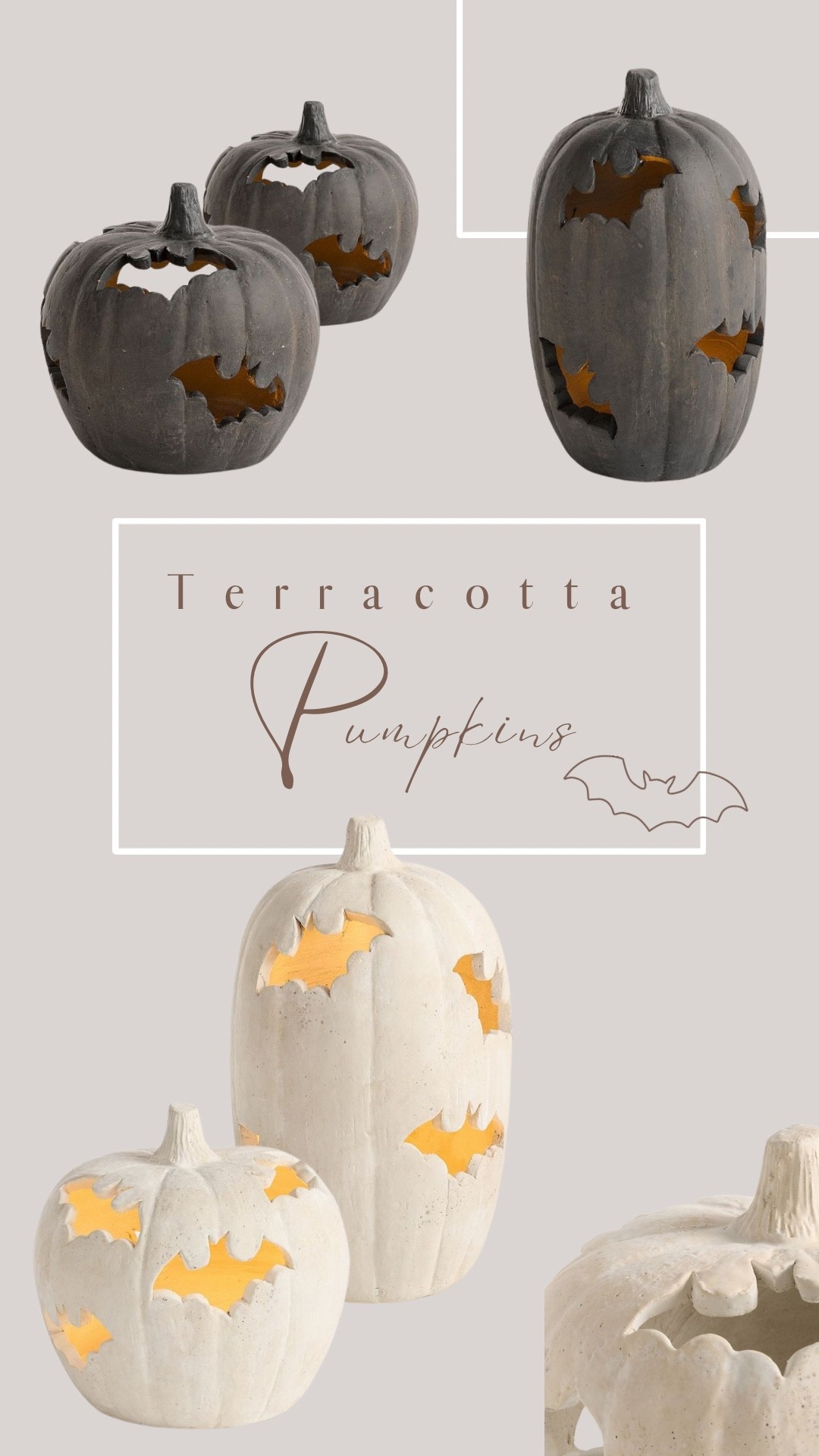 Omg these new bat cutout terracotta pumpkins are so cute! 🖤



Halloween decor, spooky season, pumpkins, terracotta pumpkins



#halloween #pumpkin #terracottapumpkins #potterybarn #spookydecor #spookyseason

#LTKSeasonal #LTKHome
