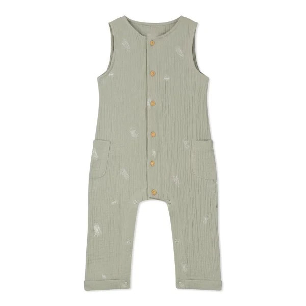 Mewan Romper - Sage Jellyfish | Ollie's Day