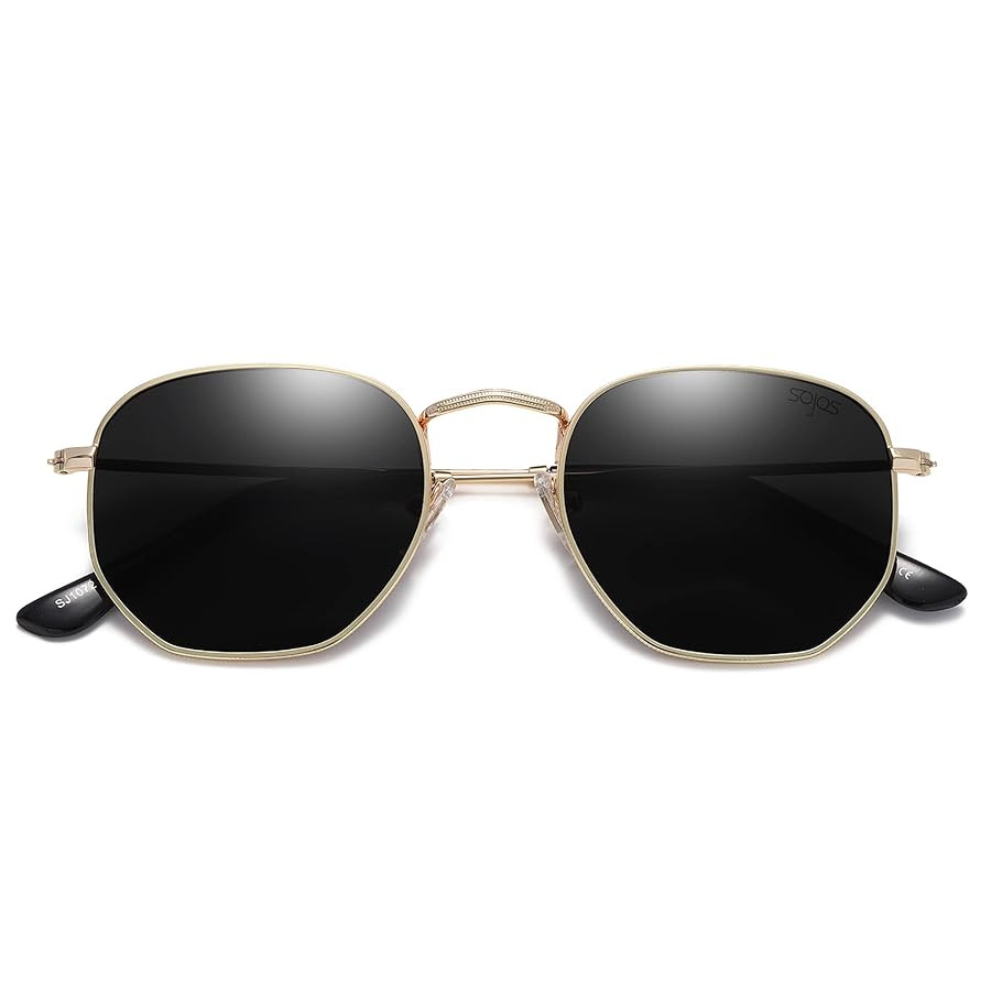 SOJOS Small Square Polarized Sunglasses for Men and Women Polygon Mirrored Lens SJ1072 | Amazon (CA)
