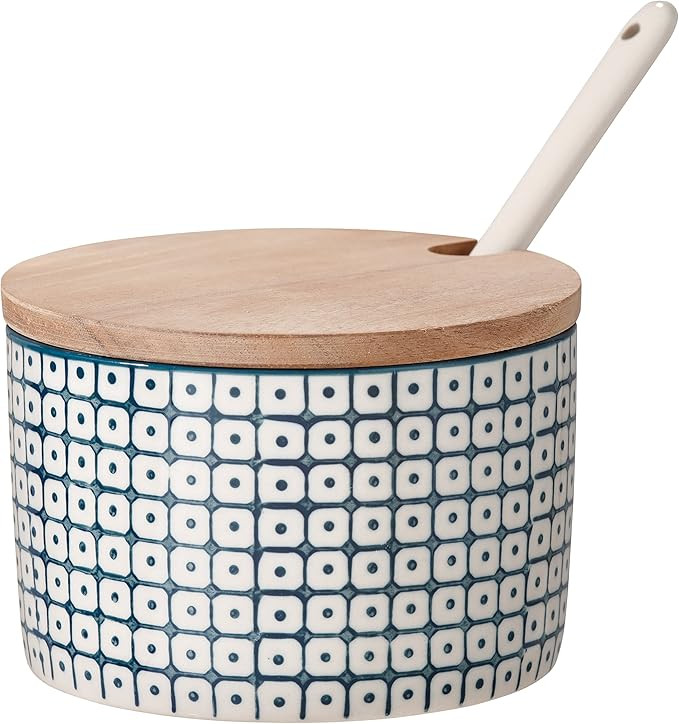 Bloomingville Sugar Bowl Salt Box Carla blue | Amazon (US)
