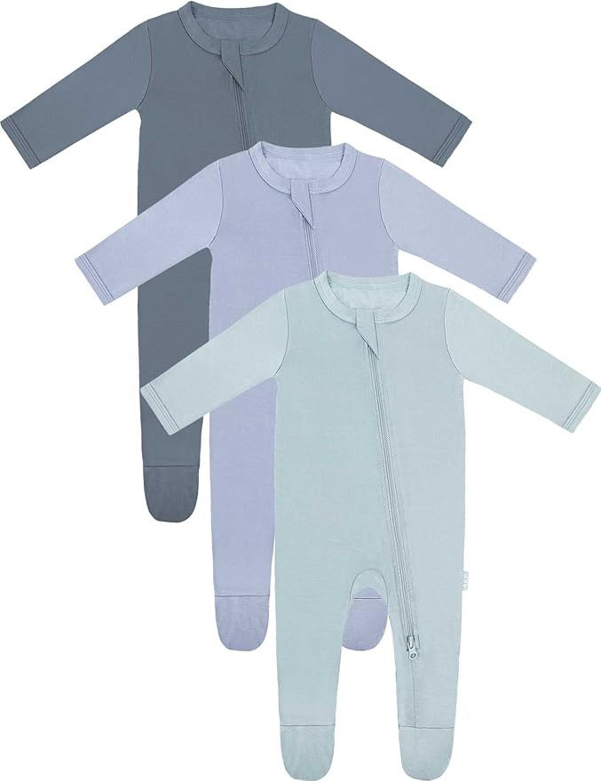 RRP Unisex Baby Footies Pajamas,Rayon Derived From Bamboo,Buttery Soft Sleep 'N Play PJs,2-Way Zi... | Amazon (US)