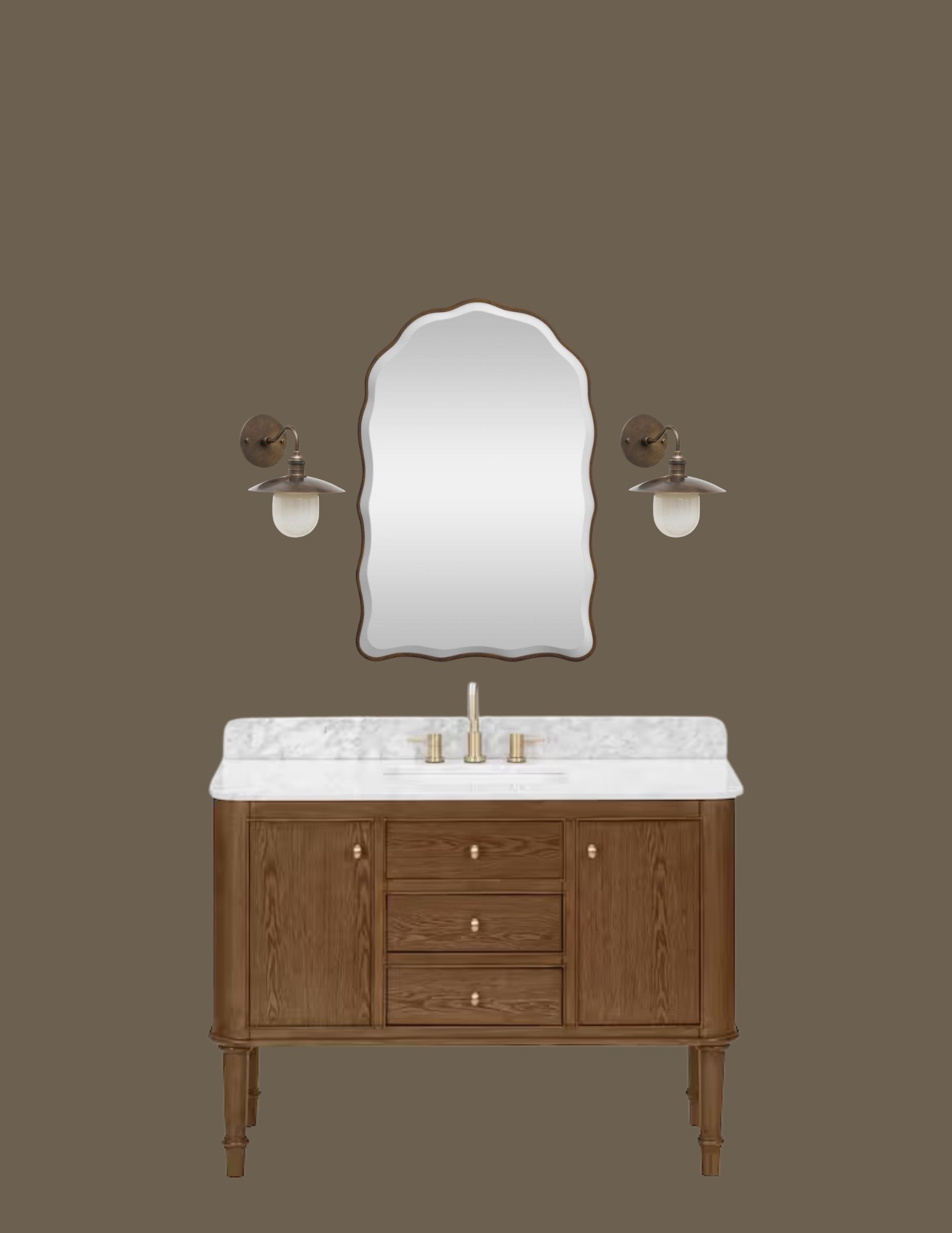Budget friendly vanity, lights and mirror!

#LTKSaleAlert #LTKFamily #LTKHome