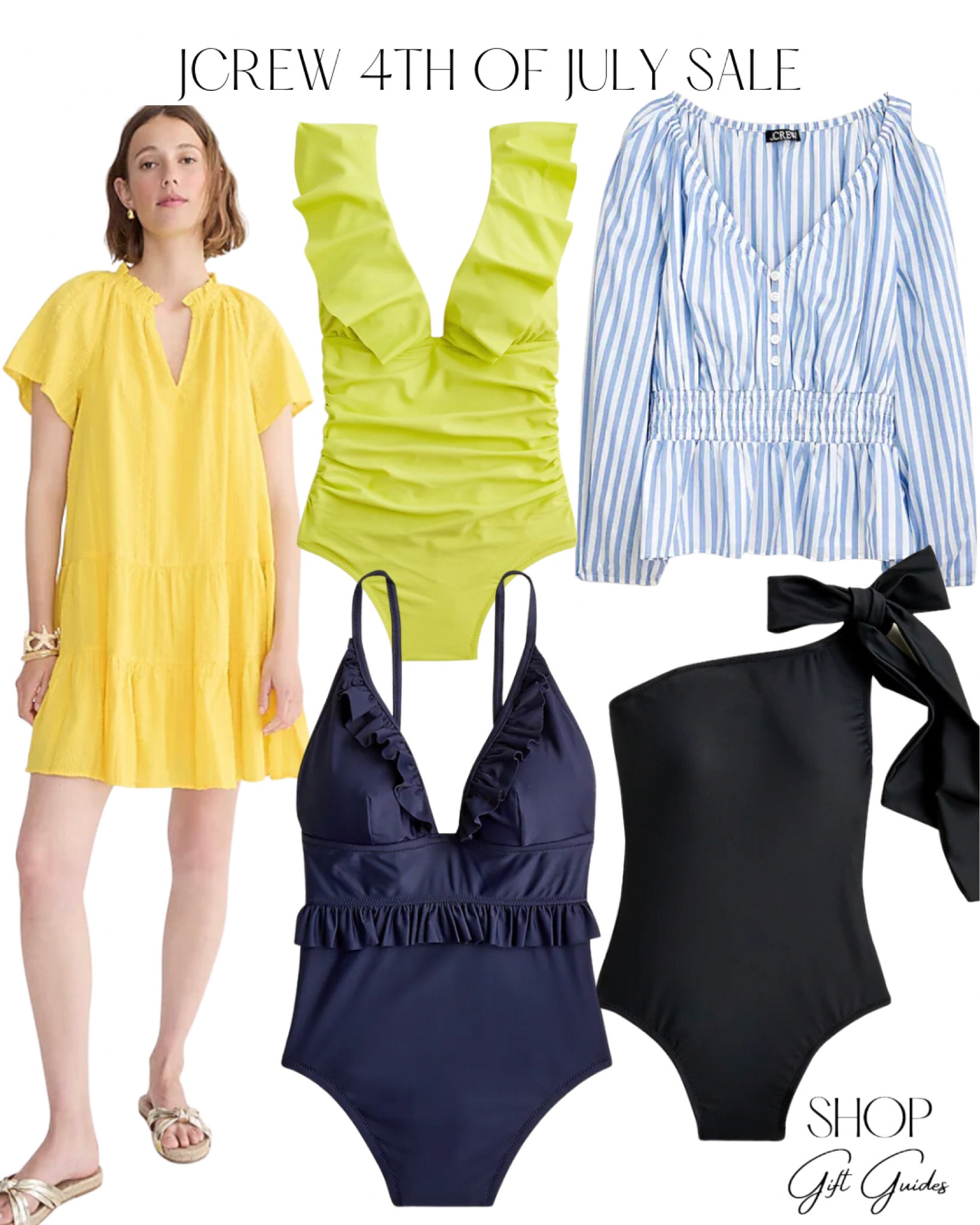 JCREW 4th of July sale picks!

Summer outfit, summer ootd, swimwear, beach wear, coverup, one piece swimsuit, flattering swimsuits, summer style 

#LTKunder50 #LTKswim #LTKsalealert
