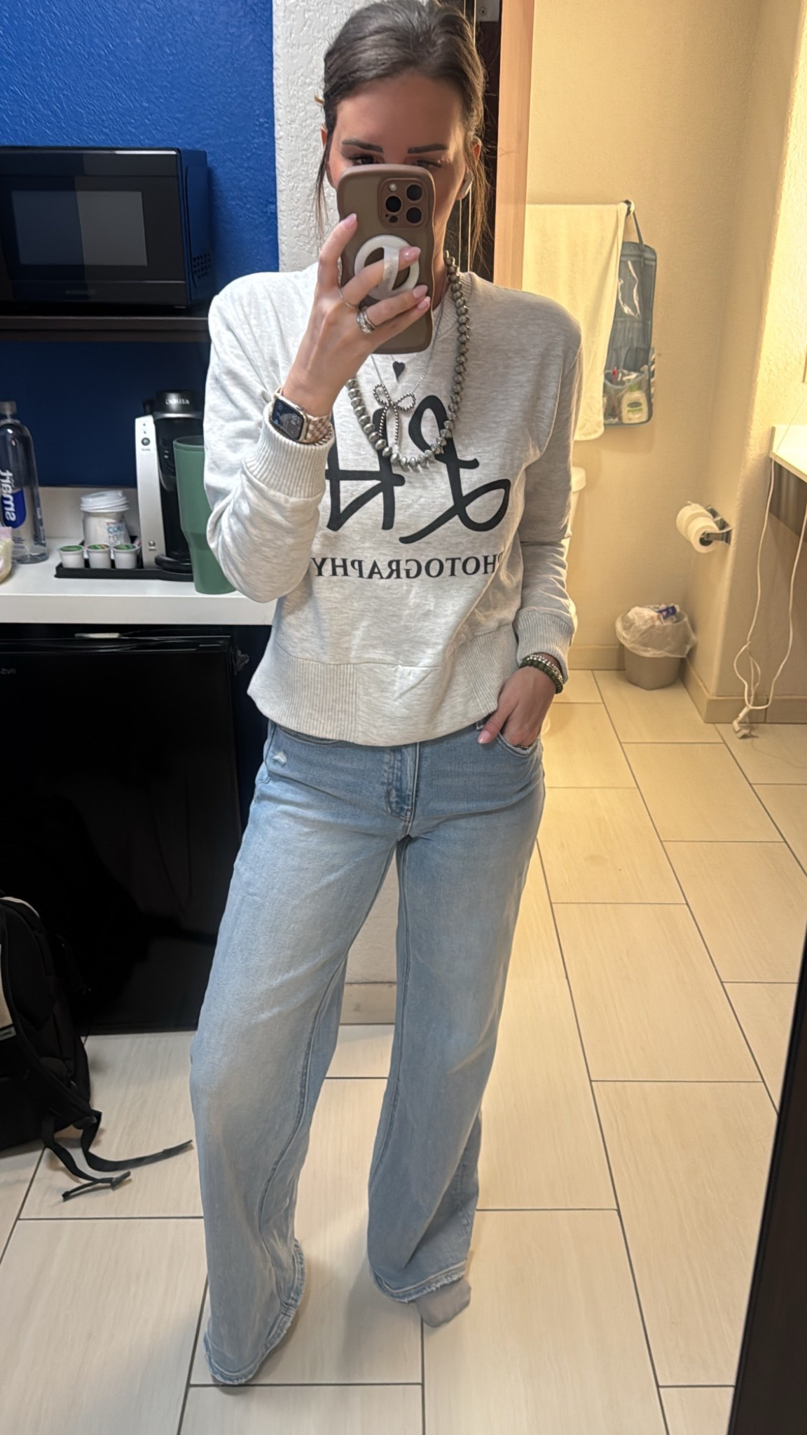 These jeans are so good - 
Good stretch, crazy soft and comfortable.  


