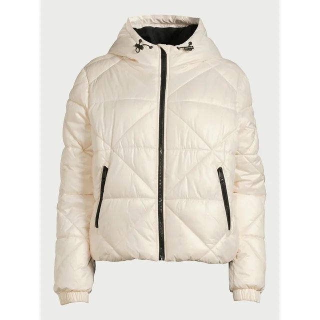 Love & Sports Women's Puffer Jacket with Hood, Sizes XS-3XL | Walmart (US)