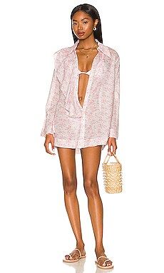 Tularosa Adelynn Tunic Top in Pink Toile from Revolve.com | Revolve Clothing (Global)