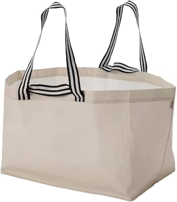 I-K-E-A GoRSNYGG Shopping Storage Bag Large Light Beige polypropylene 22 1/2x14 1/2x15 ¼ ''/2401... | Amazon (US)