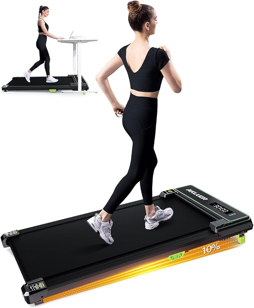 Walking Pad with Incline, Under Desk Treadmill for Home, 2.5HP Portable Treadmills with Remote Co... | Amazon (US)